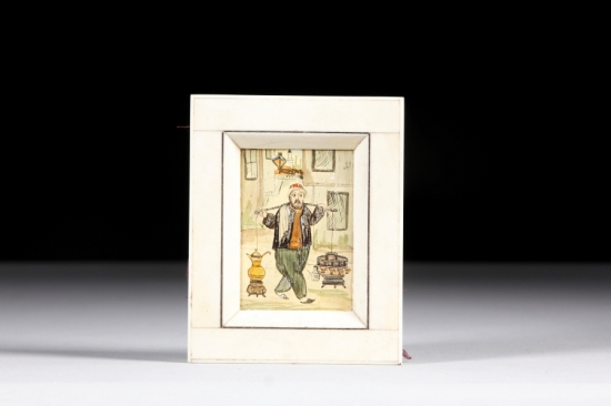 FİLDİŞİ ÇERÇEVE 20. yy.başı - 11 x 9 cm.